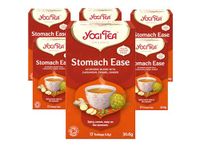 Yogi Tea, Stomach Ease, Organic Herbal Tea, Naturally Caffeine Free, Blend of Cardamom, Fennel and Ginger, 6 Packs x 17 Tea Bags (102 Teabags Total)