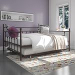 DHP Manila Metal Daybed and Trundle, Queen/Full Size, Bronze