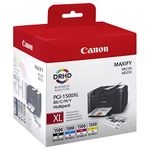 Canon PGI-1500XL Cyan/Magenta/Yellow/Black Inkjet Cartridges High Yield (Pack of 4) 9182B004