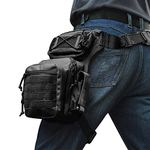 ATZB Drop Leg Bag for Men Military Tactical Thigh Pack Pouch Multifunctional Tactical Package Outdoor Hiking Thigh Bag