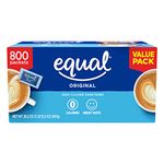 Equal Zero Calorie Sweetener 800ct Single-Serve Packets