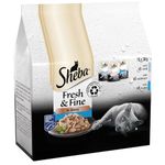 Sheba Cat Wet Food - Fresh and Fine - Cat Pouches Fish in Gravy - 3 x 15 x 50 g