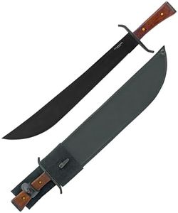 Condor Tool & Knife German Aviator Machete | Heavy Duty Machete Knife with Walnut Handle | High Carbon Steel Machette with a Canvas with Leather Belt Loop Sheath | 15.92in Blade | 34.22oz (5mm Thick)