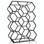 Bremel Home Wine Rack Hexagon Countertop (Black)