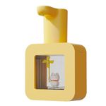 Automatic Soap Dispenser, 400ml Cute Foaming Touchless Soap Dispenser Waterproof Kids Hand Soap Dispenser for Home Bathroom School(Yellow)