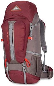 High Sierra Pathway Internal Frame Hiking Backpack, Cranberry/Slate/Redrock, 60L, Cranberry/Slate/Redrock, 60L, Pathway Internal Frame Hiking Backpack