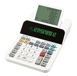 Sharp EL-1501 Display Desktop Calculator (Paper& Ink-Free, 12-Digit and 5-Line LCD Display, Battery Operated) White, 150 mm x 62 mm x 228 mm