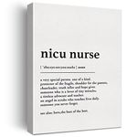 Nicu Nurse Definition Print Canvas Wall Art Home Decor a Very Special Person One of a Kind Painting 12x15 Canvas Poster Framed Ready to Hang Neonatal Gift Nurse Gifts Nurse Graduation Gift