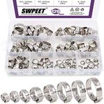 Swpeet 120Pcs 8 Sizes 304 Stainless