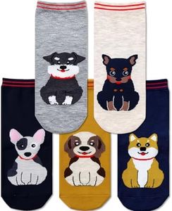 WARMVIN Funny Animal Socks for Women - Cute Dog and Cat Socks, Colorful Novelty Funny Socks for Animal Lover