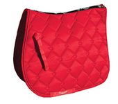 Rhinegold Elite Diamond Saddle Pad-Pony-Red