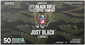 Black Rifle Coffee Company Just Black, Medium Roast Coffee Pods, 50 Single Serve Coffee Pods