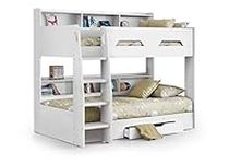 Julian Bowen Orion Bunk Bed, White, Single