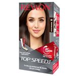 Revlon Top Speed Hair color Women, Brownish Black 68 |No ammonia | With Ginseng Root Extract and Mother of Pearl