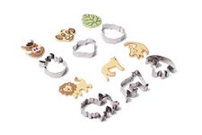 Fox Run Animal Cookie Cutters, King of The Savannah Cookies, Set of 7