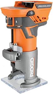 Ridgid R86044B 18V Lithium Ion Cordless Brushless 1/4 Inch Compact Router w/ Depth Adjusting (Battery Not Included / Power Tool Only)
