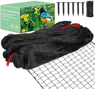 BSTPCOO 25'x25' Bird Netting for Chicken Coop, Nylon 3/4" Mesh Poultry Netting Chicken Netting Roof Hawk, Aviary Netting Deer Fence Pests Trellis Garden Netting for Fruits Trees Plant