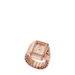 Fossil Stainless Steel Womens Raquel Analog Watch Ring Rose Gold Es5345, Band Color:Rose Gold