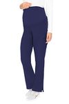 Med Couture Women's Knit Waist Maternity Scrub Pant, Navy, Large