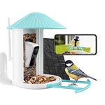 Netvue by Birdfy Smart Bird Feeder Camera: Auto-Capture & Notify Bird Visits, Categorize & Store Permanently | Bird Feeders | High-Resolution Bird Watching Camera | Bird Box Camera | Gifts for Mum/Dad