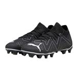 PUMA Mens Future Match Firm Ground Soccer Cleats (us_Footwear_Size_System,Adult,Men,Numeric,Medium,Numeric_9_Point_5),Puma Black-puma Black-puma Aged Silver