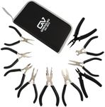 Giwaelro Jewelry Pliers Set, 10 PCS Professional Pliers for Jewelry Making, Repair and Wire Wrapping