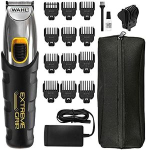 Wahl Extreme Grip Beard and Stubble Trimmer,Gifts for Him, Men's Beard Trimmer, Trimmers for Men, Stubble Trimmer, Cordless Trimmers, Male Grooming Set, Beard Care, Precision Cutting Blades