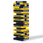 Wild Sports NCAA College Michigan Wolverines Table Top Stackers Game