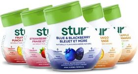 Stur Drinks - Variety Pack, Natural Flavored Water Enhancer, 5 Bottles, Makes 100 Beverages, Sugar Free, Zero Calorie, Fruit Flavored Liquid Drink Mix with Stevia and Healthy Antioxidants