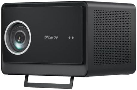 Wzatco Legend GT, Google TV Official, Native 1080P Projector 4k Ultra HD, 2500 ANSI Ultra Bright, Fully Automatic, Sealed Engine, 20 Watt, Smart Home Cinema, Black