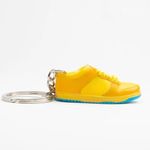 CLA6 3D Sneaker Keychain | Miniature Shoe Keyring | Handcrafted And Hand-painted | Diverse Collection | Unisex (Grateful Dead Yellow, Dunk Low (1 Pc))