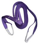 WeighTaj Flat Duplex Webbing Sling - Lifting Belt - Polyster Cargo Sling - Lifting Sling - 5:1 Safety Factor - Quality with Certifcate (1ton - 3mtrs, 2)