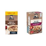 QUAKER Maple & Brown Sugar Family Pack Instant Oatmeal (18 Packets x 43 g), 774 g with High Fibre Wild Berry Medley Instant Oatmeal (8 Packets x 38 g), 300 g