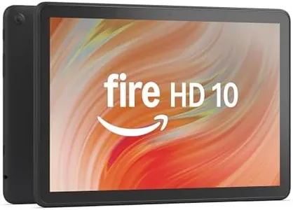 Amazon Fire HD 10 tablet (newest model) built for relaxation, 10.1" vibrant Full HD screen, octa-core processor, 3 GB RAM, 64 GB, Black