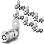 inBovoga 6 Pack Cabinet Locks with Keys, 5/8" Cam Lock, RV Compartment Storage Locks RV Locks for Storage Door Drawer Tool Box Lock, Zinc Alloy