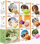 Anuved Family Combo (Pack of 9) Herbal Soaps 125g each Chandanam, Kewda, Utane, Kesar, Panchamrit, Ashtagandha, Aloe Vera, Haldi Chandan & Pahadi Gulab with Sacred Indian Herbs, Enriched with Gangajal