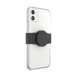 PopSockets Phone Grip Slide for Phones and Cases, Sliding Phone Grip with Expanding Kickstand, Square Edges - Black