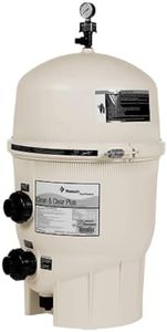 Pentair EC-160340 Clean & Clear Plus Fiberglass Reinforced Polypropylene Tank Cartridge Pool Filter, 320 Square Feet, 120 GPM (Residential), Almond