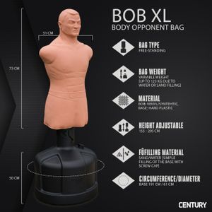 Century BOB XL Freestanding Punch Bag – Adjustable Height Training Dummy