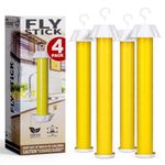 Hanging Fly Traps Outdoor,Fruit Fly Traps for Indoors Yellow Fly Catcher, Gnat, Mosquito, Flying Insect Catchers for Inside Home - Disposable Sticky Fly Trap for Indoor House Pest Control(4Pack)