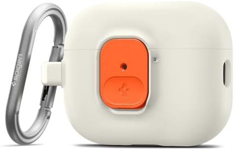 SPIGEN for AirPods Pro 3 Case, Nano Pop Soft Silicone Feel Premium PC Air Space Protective Technology Raised Edge Protection Non-Slip Grip Cover - Orange Beige