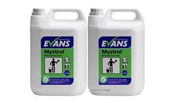 2 x Evans Mystrol Tough Concentrated Heavy Duty Tough High Performing Perfumed All Purpose Cleaner 5Ltr Containers