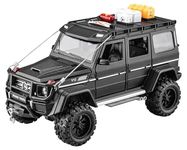 VARIYA ENTERPRISE 1:24 Diecast Mercedes-Benz Brabus-4X4 Modified Metal Pull Back Car with 6 Openable Doors & Sound Light Auto Toy car Best Gift Toys for Kids Boys (Black)