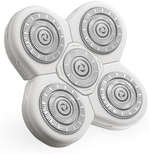 Freebird FlexSeries BodySmooth Rotary Blade Refill for Women - Gentle Shave for Sensitive Skin, 5 Contouring Heads, 50+ Shaves, Mess-Free Cleanup