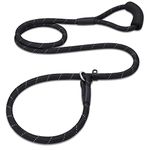 PETESCORT Slip Lead Dog Leash, Heavy Duty 1/2" 3/8" x 6 FT Strong Rope Slip Leash for Large, Medium & Small Dogs No Pulling Training Leash Highly Reflective Threads