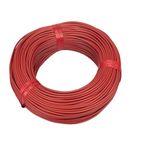 Lapras ( Limited Stock With 12 years Warranty ) Flexible 4mm Copper Wire for Home or Domestic Industrial Electric Wiring, Electric Wire-50Mtr (Red Color)