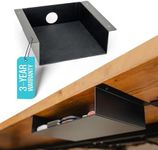 COREMINDED Under Desk Storage Shelf, Under Desk Tray, Carbon Steel Under Shelf Storage, Under The Desk Storage Small Shelf For Desk, Under Table Storage, Gaming Desk Accessories - 7.5 * 8 * 2.8 in