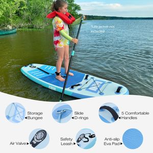 Niphean Inflatable Paddle Board 320cm – SUP for Adults, 200kg Capacity, Seat & Accessories
