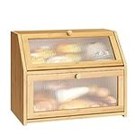 Bamboo Bread Box for Kitchen Bread 