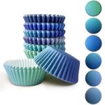 300PCS Gradient Cupcake Liners Small Cupcake Cups 6 Designs Cupcake Papers Baking Cups Cupcake Wrappers (Small Size) qiqee